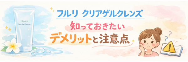 フルリ クリアゲルクレンズ、知っておきたいデメリットと注意点